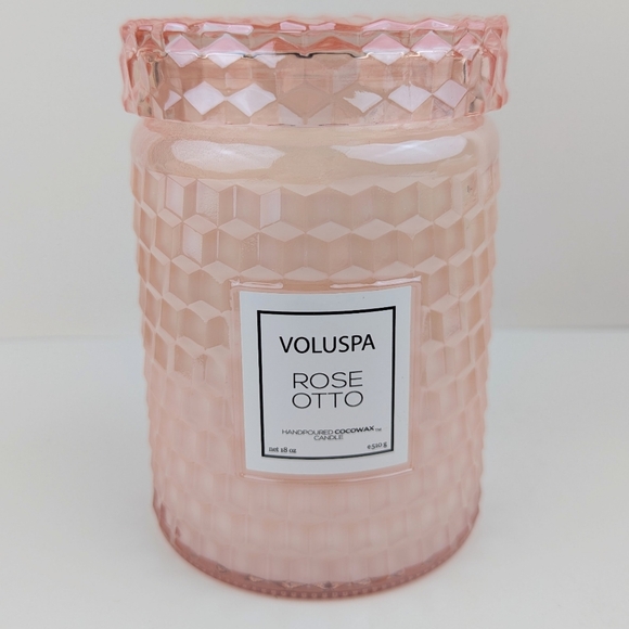 Voluspa Anthropologie Rose Otto Large 18oz. Jar Candle - Picture 1 of 4